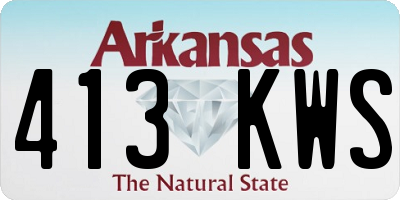 AR license plate 413KWS