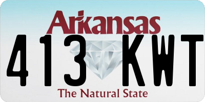 AR license plate 413KWT