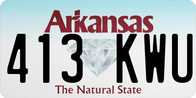 AR license plate 413KWU