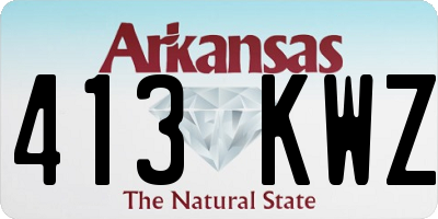 AR license plate 413KWZ