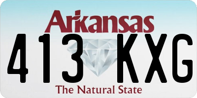 AR license plate 413KXG