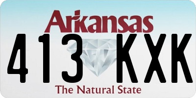 AR license plate 413KXK