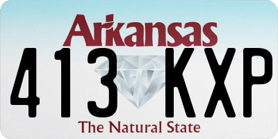 AR license plate 413KXP