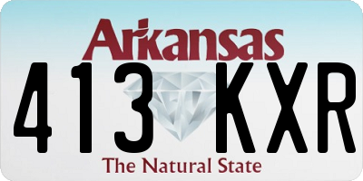 AR license plate 413KXR