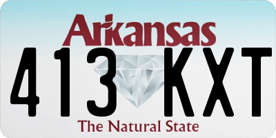 AR license plate 413KXT