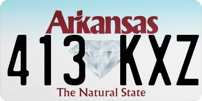 AR license plate 413KXZ