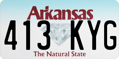 AR license plate 413KYG