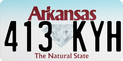 AR license plate 413KYH