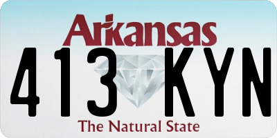 AR license plate 413KYN