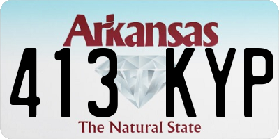 AR license plate 413KYP
