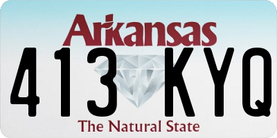 AR license plate 413KYQ