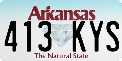 AR license plate 413KYS