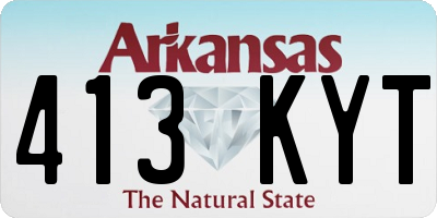 AR license plate 413KYT