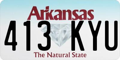 AR license plate 413KYU