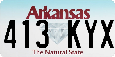 AR license plate 413KYX