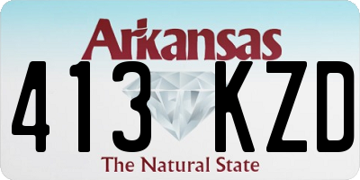 AR license plate 413KZD