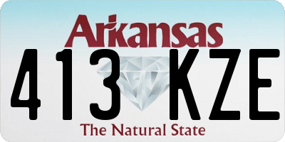 AR license plate 413KZE