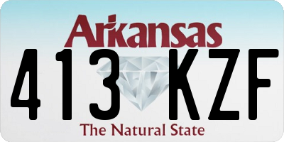 AR license plate 413KZF