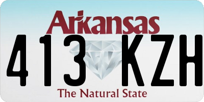 AR license plate 413KZH