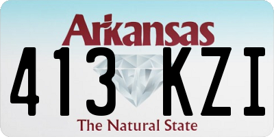AR license plate 413KZI