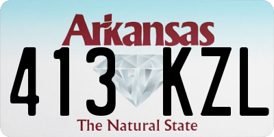 AR license plate 413KZL