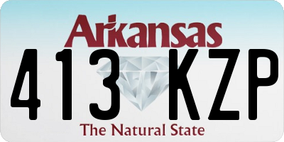 AR license plate 413KZP