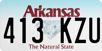 AR license plate 413KZU