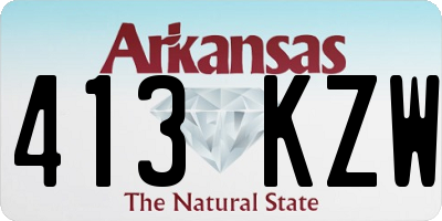AR license plate 413KZW