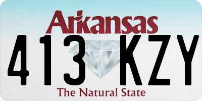 AR license plate 413KZY