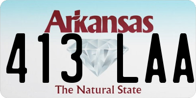 AR license plate 413LAA