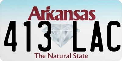 AR license plate 413LAC