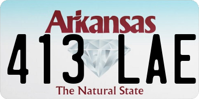 AR license plate 413LAE