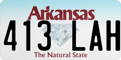 AR license plate 413LAH