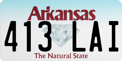 AR license plate 413LAI