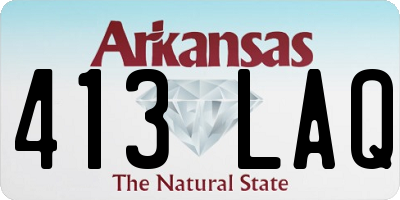 AR license plate 413LAQ