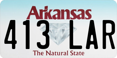 AR license plate 413LAR