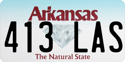 AR license plate 413LAS