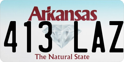 AR license plate 413LAZ