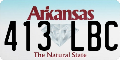 AR license plate 413LBC