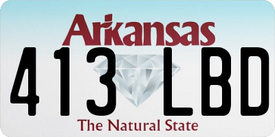 AR license plate 413LBD