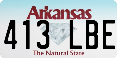 AR license plate 413LBE