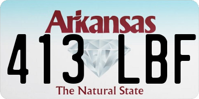 AR license plate 413LBF