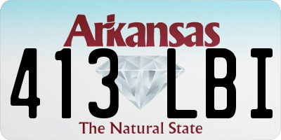 AR license plate 413LBI