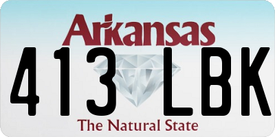 AR license plate 413LBK