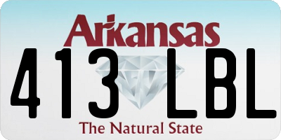 AR license plate 413LBL
