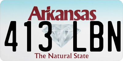 AR license plate 413LBN
