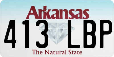 AR license plate 413LBP