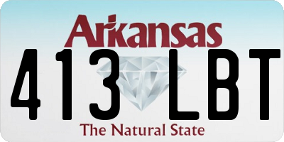 AR license plate 413LBT