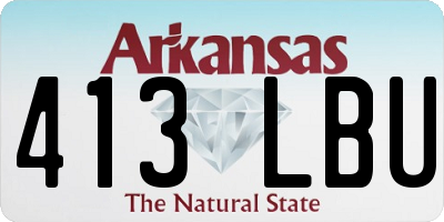 AR license plate 413LBU