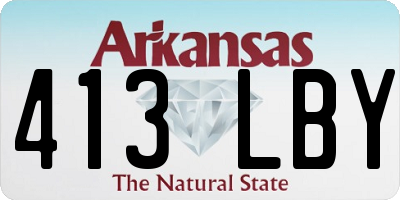 AR license plate 413LBY